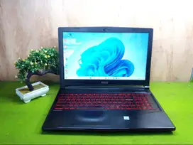Jual Laptop Gaming MSI GL63 8RC i5-8300H/12gb/256gb+1TB/GTX 1050 4gb