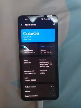 Oppo reno 8z like new 8/256gb