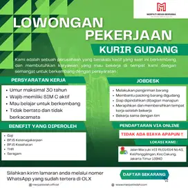 Dibutuhkan Kurir gudang