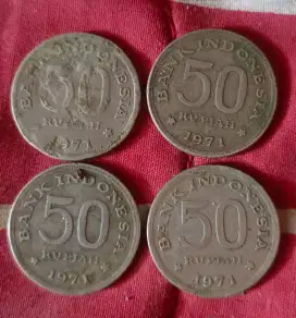 Uang koin 50 rupiah tahun 1971