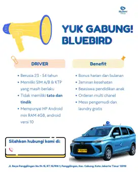 Lowongan Taxi Bluebird