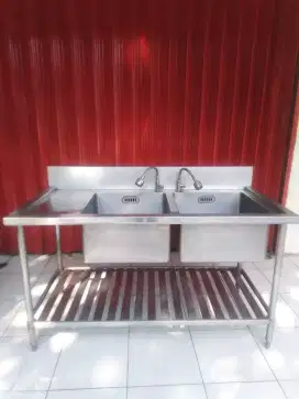 Double sink Stainless