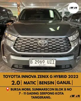 2022 Toyota Innova Zenix 2.0 G HV Hybrid AT