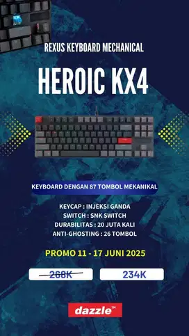 Keyboard gaming rexus KX4