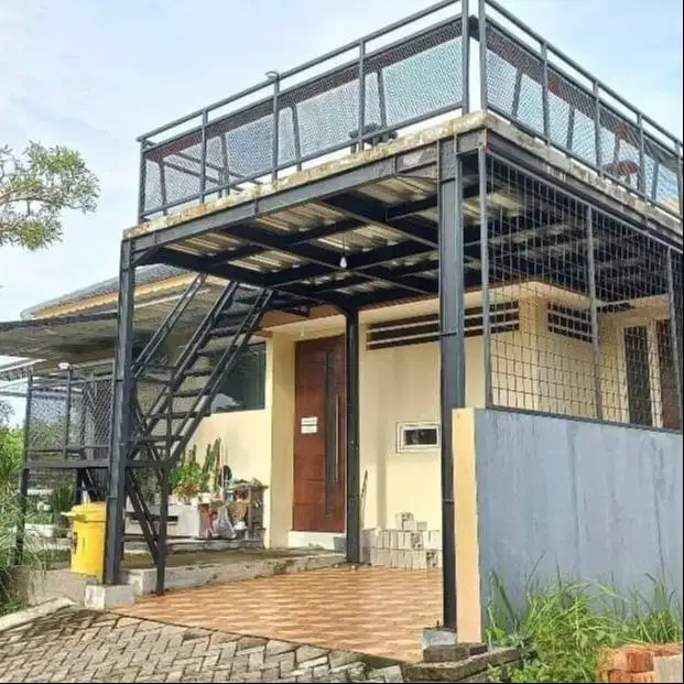 mezanin autdoor penambah ruangan dengan besi kokoh