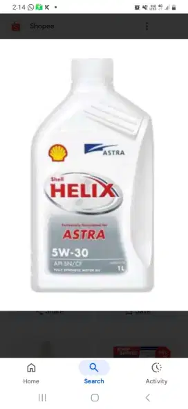 Oli mobil Shell Helix 5W-30