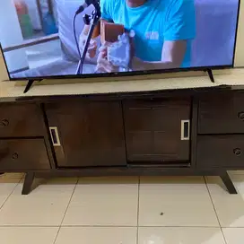 Meja tv kayu jati asli