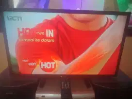 TV LED SHARP 24 INCH ANALOG NORMAL NOMINUS MULUS KELENGKAPAN REMOTE