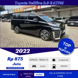 Vellfire 2.5 G ATPM 2022 Hitam