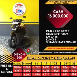 BEAT SPORTY CBS 2024 LENGKAP Cr Tanpa DP Via Kredivo/Gopay&SPaylater