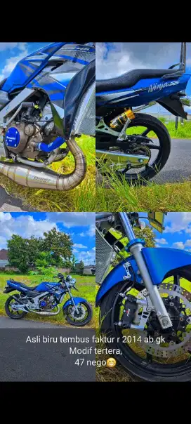 NINJA R 2014 ASLI BIRU MODIF