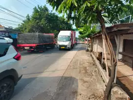 MURAH BANGET, tanah, rumah dan kios pinggir jalan raya Setu