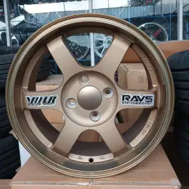 Rays te37 ring 15x6,5 pcd 4x100 ET 42 Brown. Jazz calya 4pcs