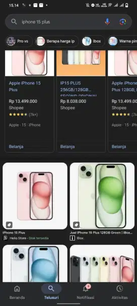TEBUS GADAI IPHONE 15+