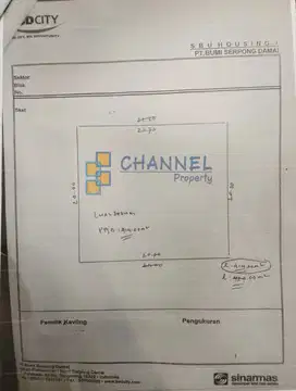Di Jual Kavling Lokasi bagus strategis di Versailles BSD Tangsel, An