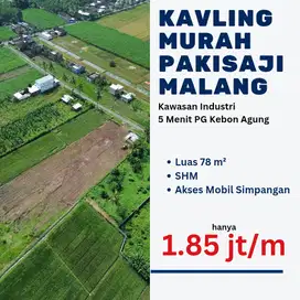 Kavling Super Murah Kawasan Industri Pakisaji Malang