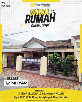 Dijual Rumah 2 Lantai Bagus Dan Siap Huni Dekat Solobaru