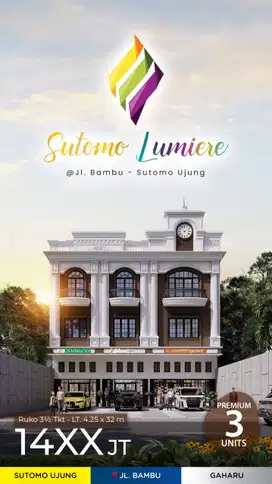 Ruko Sutomo Lumiere Daerah Sutomo Ujung Jalan Bambu Cocok Untuk Bisnis