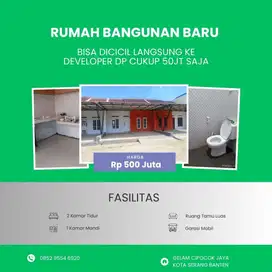 RUMAH BANGUNAN BARU SIAP HUNI CUKUP DP 50 JT SERAH TERIMA KUNCI