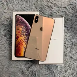 iPhone XS Max 256GB Kemenprin All Operator Permanen Gold Mulus Fullset