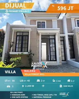 Villa Nyaman Strategis di Kota Batu Hanya 500 Jutaan View Pegunungan