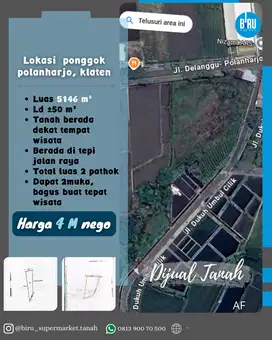 Tanah Kawasan Wisata di Klaten