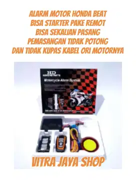 Alarm motor anti maling bisa starter pakai remot