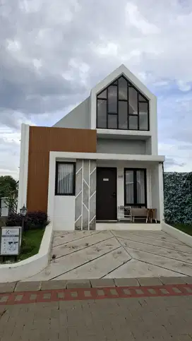 rumah asri siap huni desain skandinavian di kawasan stadion pakansari