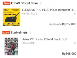 Jual Helm & Intercom/Interkom, KYT, KYOTO, EJEAS
