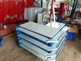 Meja kasir L full plat