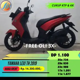 YAMAHA LEXI TH 2019 FREE KIRIM SEJABODETABEK DAN BERGARANSI