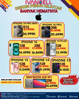 Iphone 15 128 gb new promo spesial
