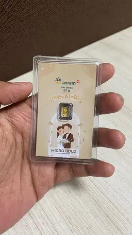 emas 0,1 gram wedding gift