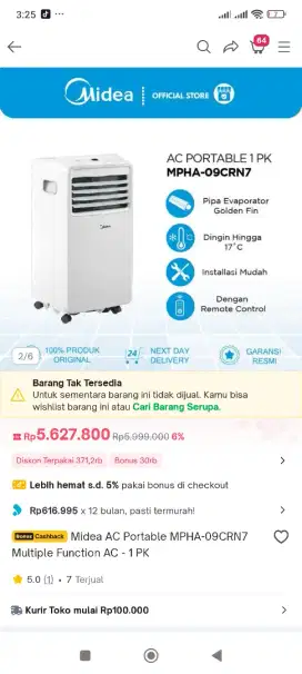Midea AC Protebel MPHA-09CRN7 1PK