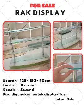 Rak display tas