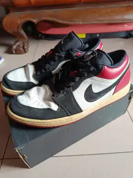 Dijual murah sepatu ORI Nike air Jordan 1 low white black gym red
