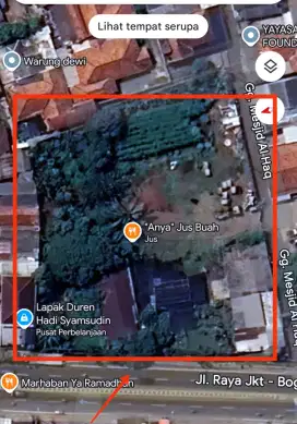 TANAH STRATEGIS HARGA NJOP