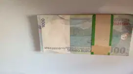 Uang 1000 satu gepok patimura