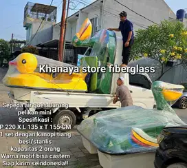 Siapkirim! sepeda bebekkan air mini kps 2 orang/perahu bebek itik mini