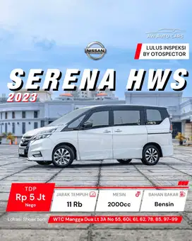 VERY LOW KM 11 RB Nissan Serena HWS 2023 Putih Two Tone voxy 2022