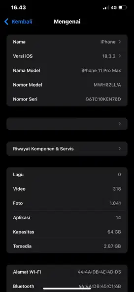 iPhone 11 promax 64 GB inter