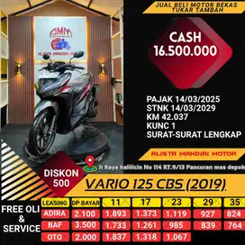 VARIO 125 CBS (2019) LENGKAP, Cr Tanpa DP Via Kredivo/Gopay&Spaylater