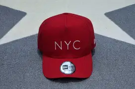 Topi merah new era NYC original second bekas