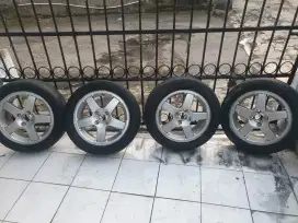 Velg racing excel 15inch pcd 100 +ban