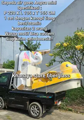 Sepeda air bebek itik mini/bebek itik gowes fiberglass baru/perahu