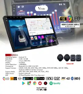 Headunit Android Vente Premium 9 inch Plus Camera 360 - Ram 4/64 GB