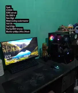 PC Gaming i5 8400 + rtx 3060 ti & monitor 144hz