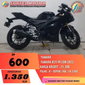 YAMAHA R15 V4 TAHUN 2022 SIAP PAKAI BERGARANSI GRATIS SERVIS 1 THN