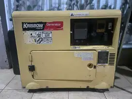 Genset Krisbow diesel 5000 watt second kondisi bagus