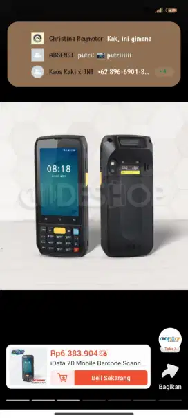 Idata tipe 70 di jual cepat